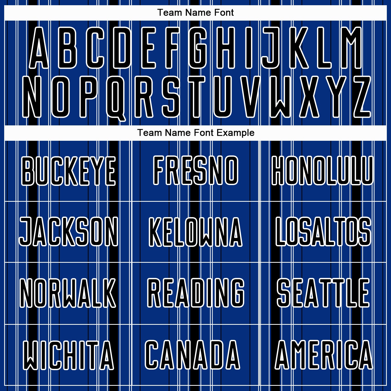 Custom Royal Black-White Stripe Sublimation Soccer Uniform Jersey