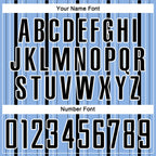 Custom Light Blue Black-White Stripe Sublimation Soccer Uniform Jersey