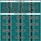 Custom Teal Black-White Stripe Sublimation Soccer Uniform Jersey