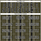 Custom Olive Black-White Stripe Sublimation Salute To Service Soccer Uniform Jersey