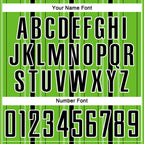 Custom Aurora Green Black-White Stripe Sublimation Soccer Uniform Jersey