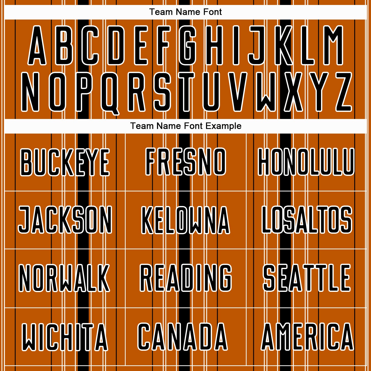 Custom Texas Orange Black-White Stripe Sublimation Soccer Uniform Jersey