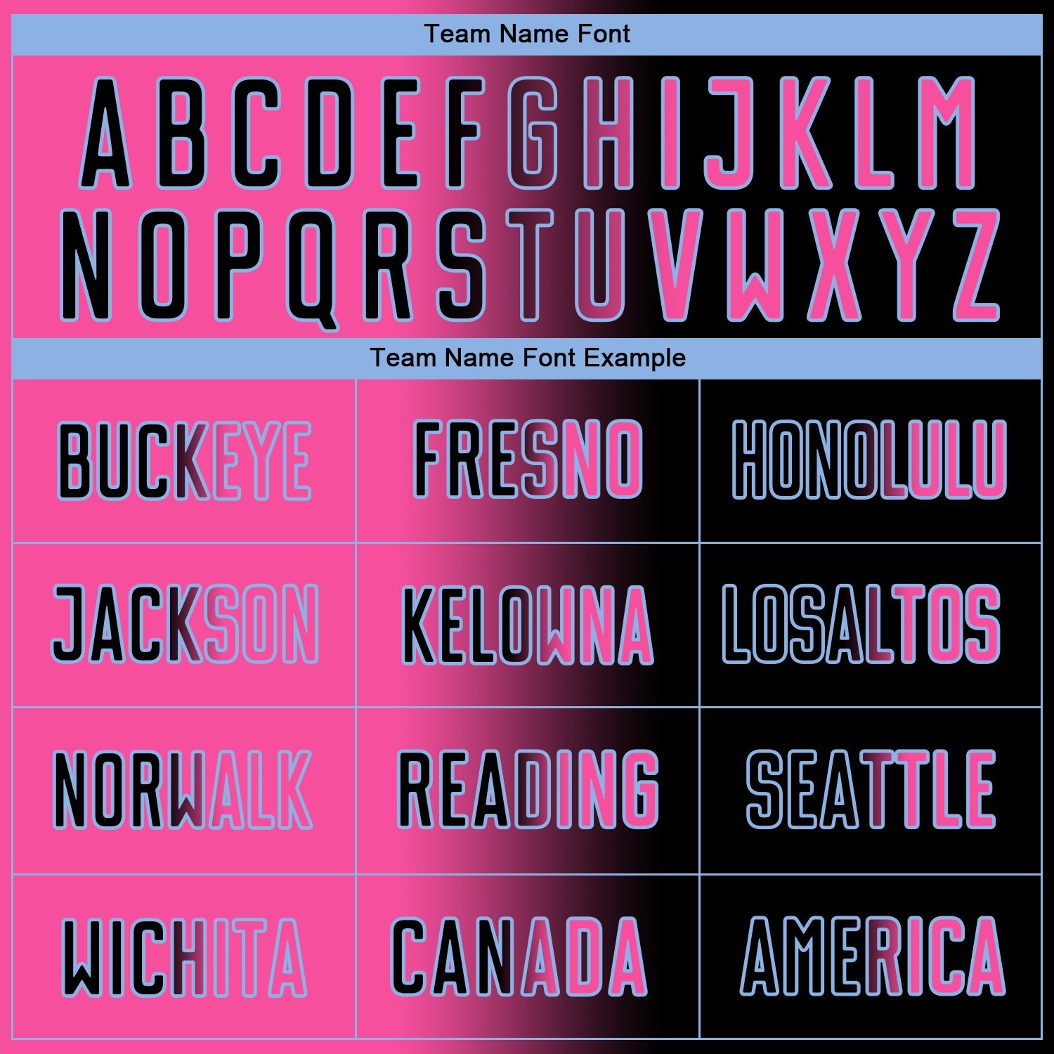 Custom Black Pink-Light Blue Sublimation Gradient Fashion Soccer Uniform Jersey