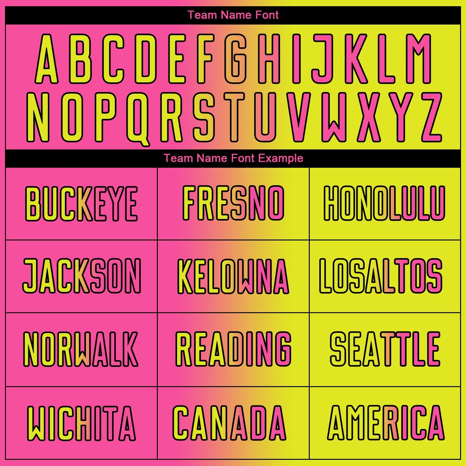 Custom Neon Yellow Pink-Black Sublimation Gradient Fashion Soccer Uniform Jersey