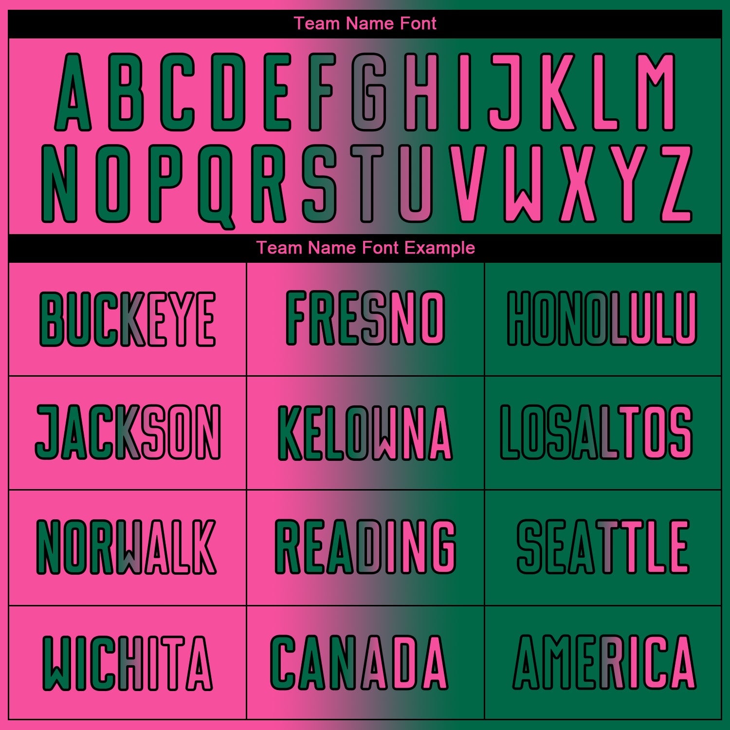 Custom Kelly Green Pink-Black Sublimation Gradient Fashion Soccer Uniform Jersey