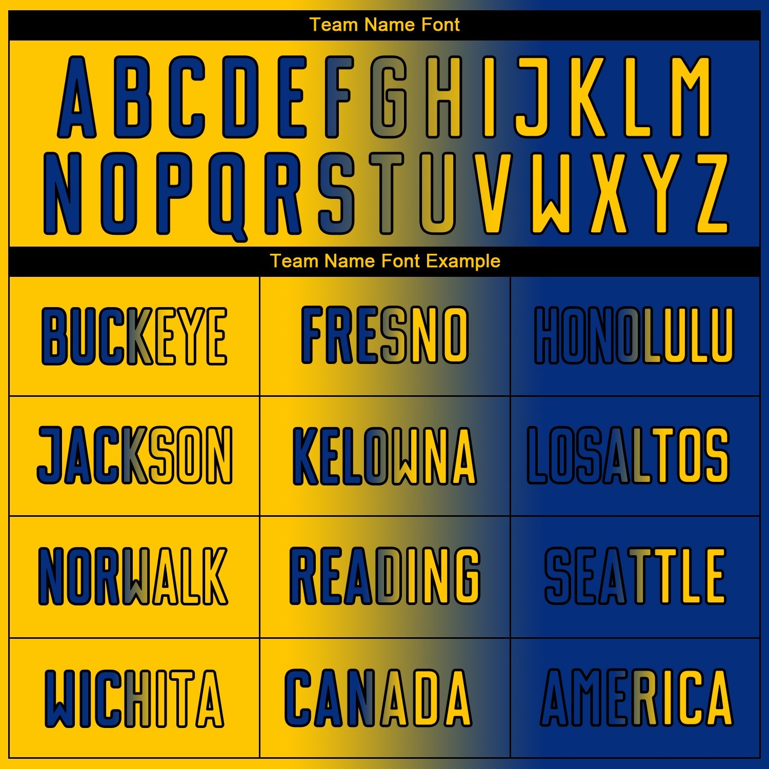 Custom Royal Yellow-Black Sublimation Gradient Fashion Soccer Uniform Jersey