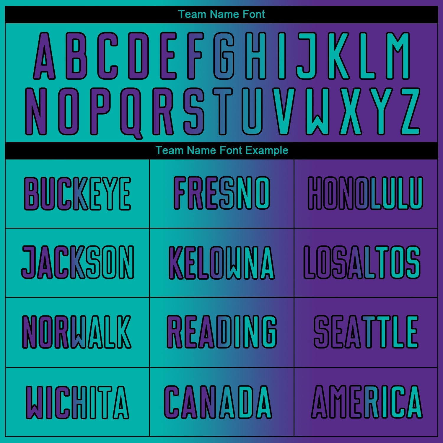 Custom Purple Aqua-Black Sublimation Gradient Fashion Soccer Uniform Jersey