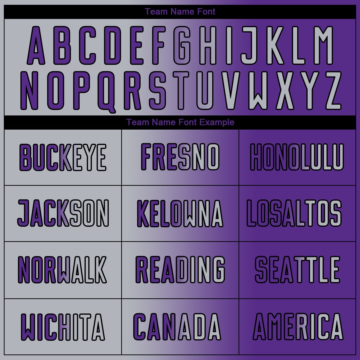 Custom Purple Gray-Black Sublimation Gradient Fashion Soccer Uniform Jersey