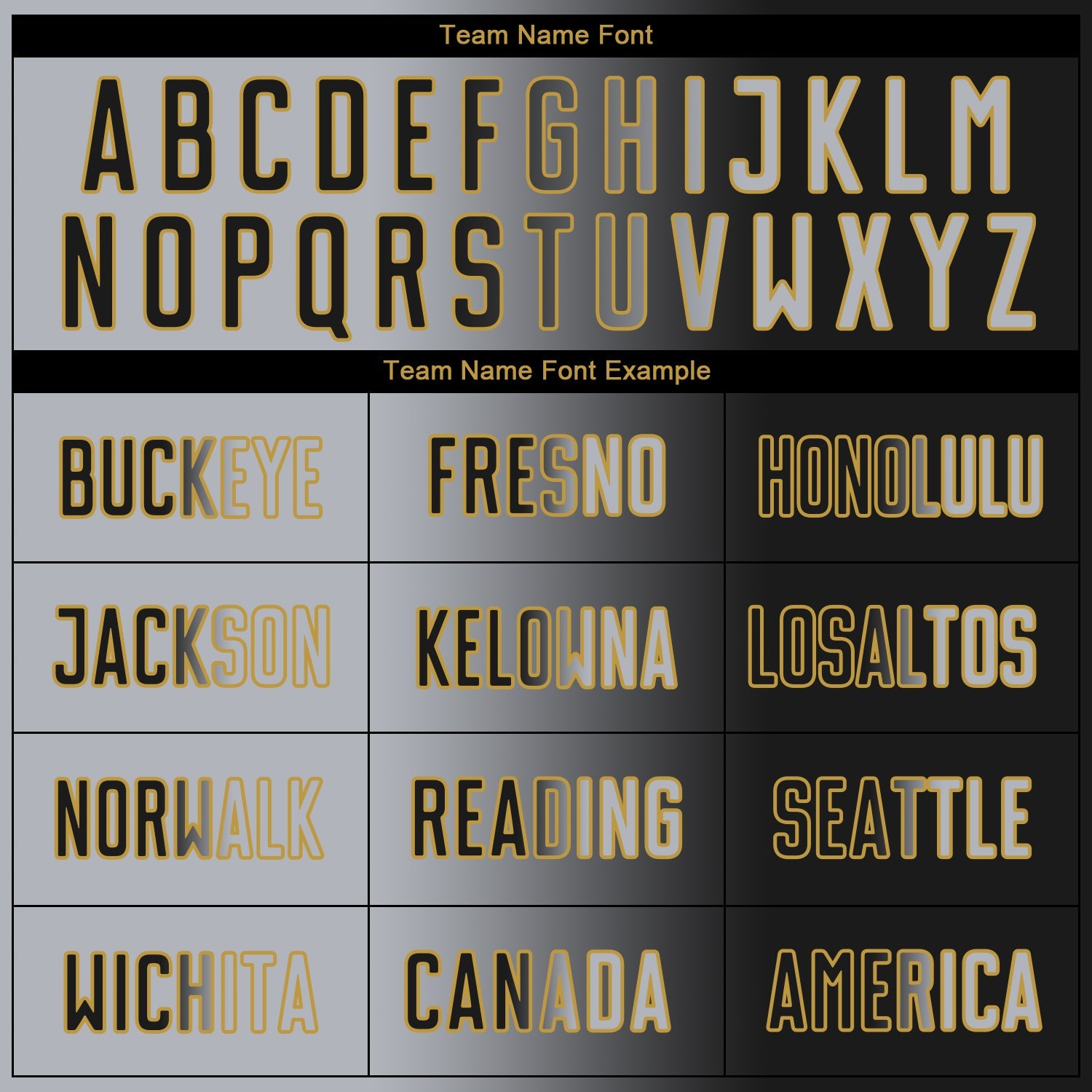 Custom Black Gray-Old Gold Sublimation Gradient Fashion Soccer Uniform Jersey