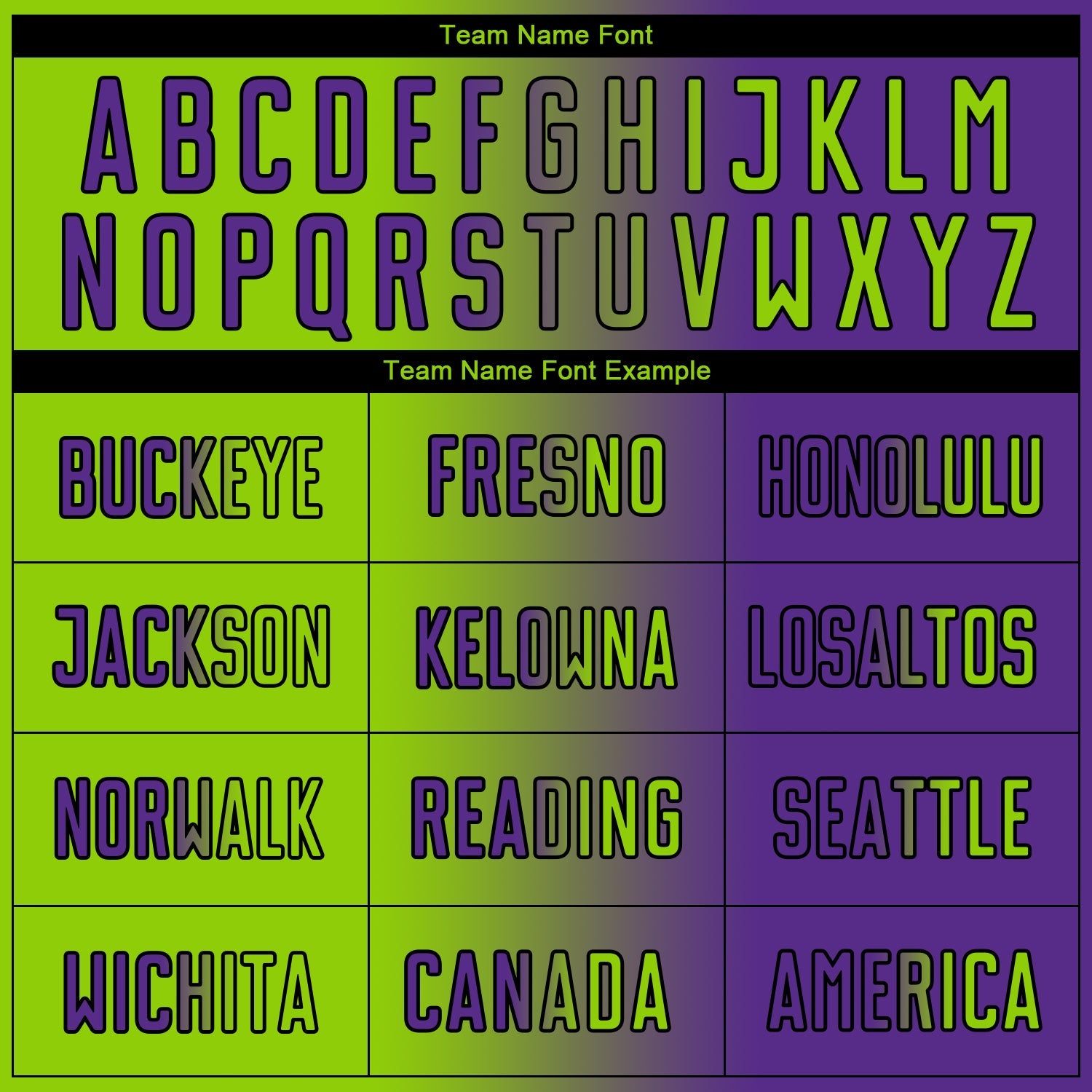 Custom Purple Neon Green-Black Sublimation Gradient Fashion Soccer Uniform Jersey