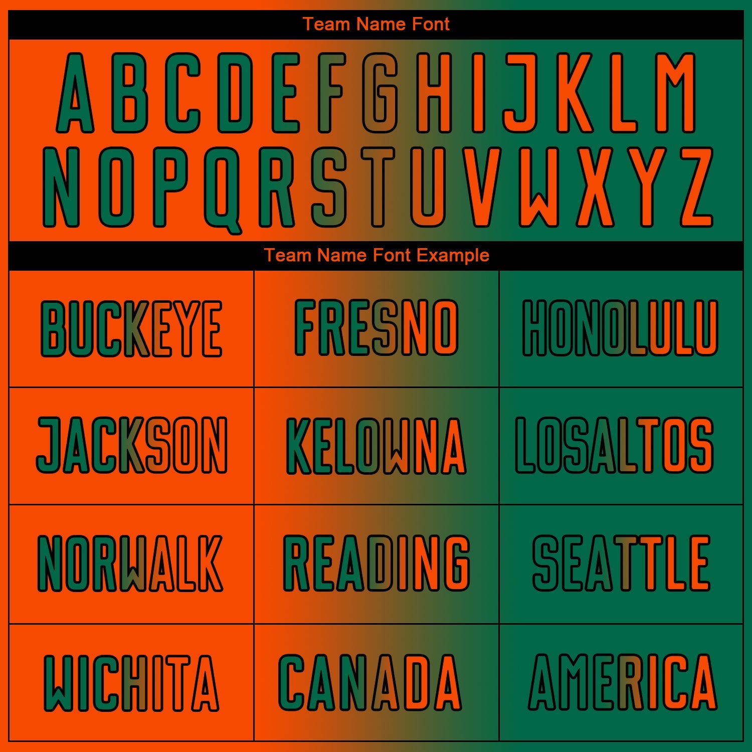 Custom Kelly Green Orange-Black Sublimation Gradient Fashion Soccer Uniform Jersey