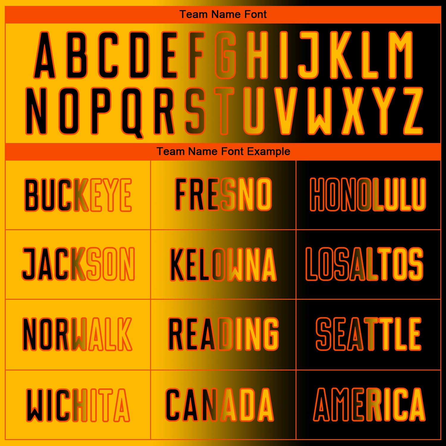 Custom Black Gold-Orange Sublimation Gradient Fashion Soccer Uniform Jersey