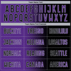 Custom Black Purple-Gray Sublimation Gradient Fashion Soccer Uniform Jersey