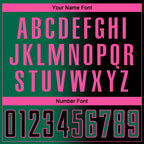 Custom Black Kelly Green-Pink Sublimation Gradient Fashion Soccer Uniform Jersey
