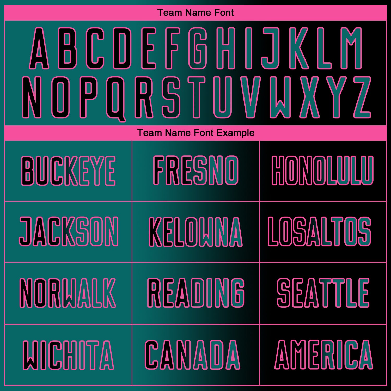 Custom Black Teal-Pink Sublimation Gradient Fashion Soccer Uniform Jersey