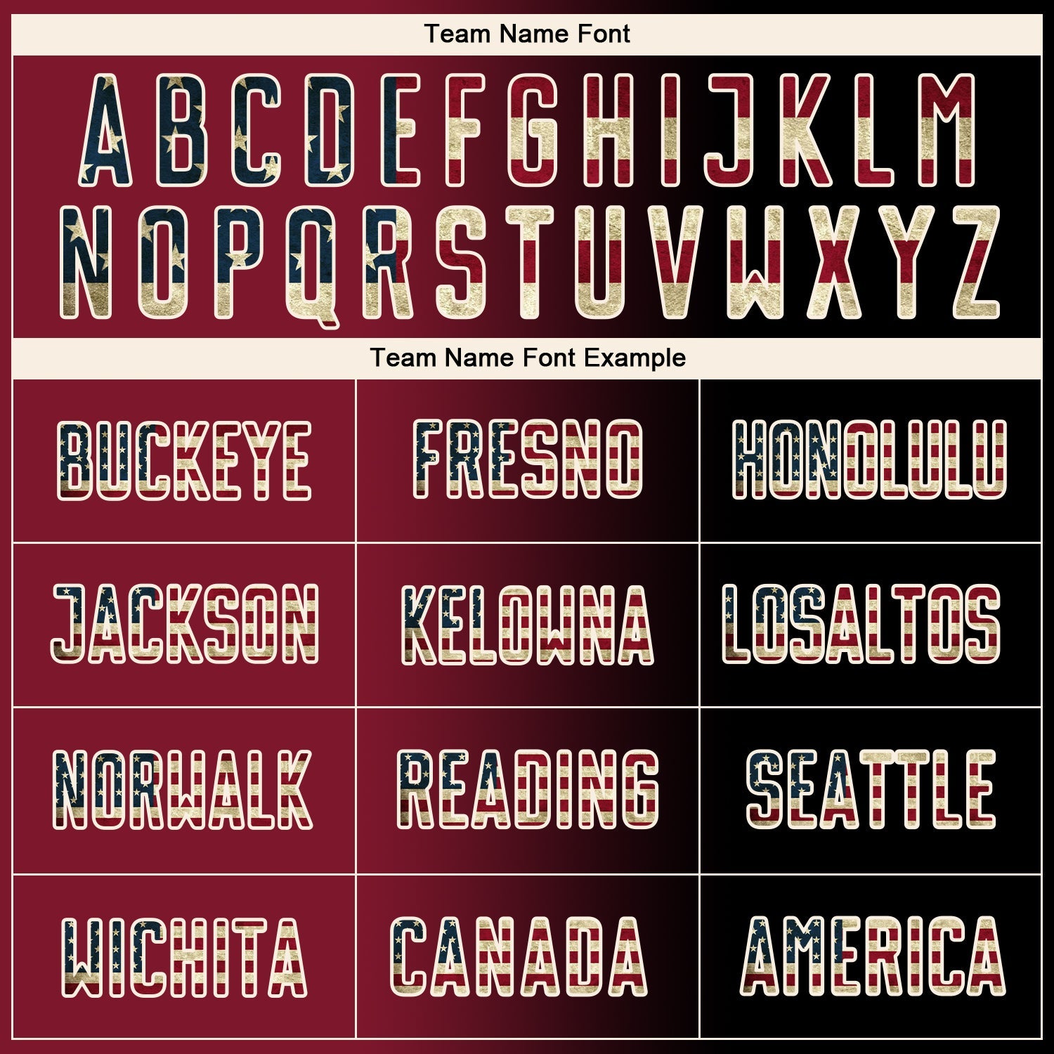 Custom Black Vintage USA Flag Crimson-Cream Sublimation Gradient Fashion Soccer Uniform Jersey