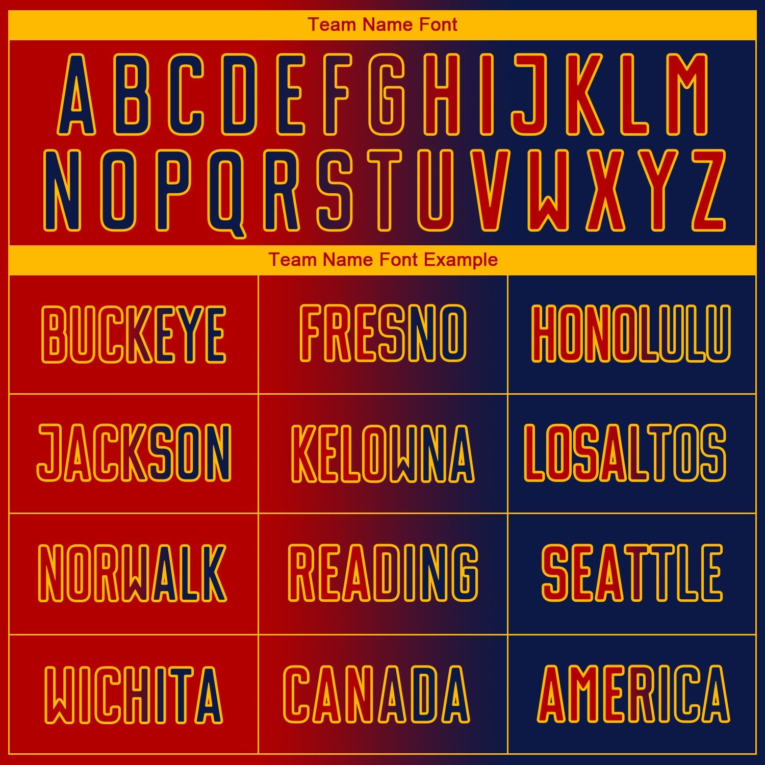 Custom Navy Red-Gold Sublimation Gradient Fashion Soccer Uniform Jersey