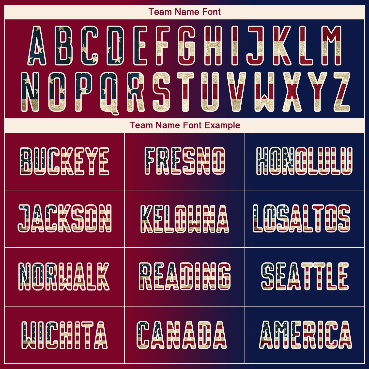 Custom Navy Vintage USA Flag Maroon-Cream Sublimation Gradient Fashion Soccer Uniform Jersey