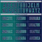 Custom Navy Teal-Gray Sublimation Gradient Fashion Soccer Uniform Jersey