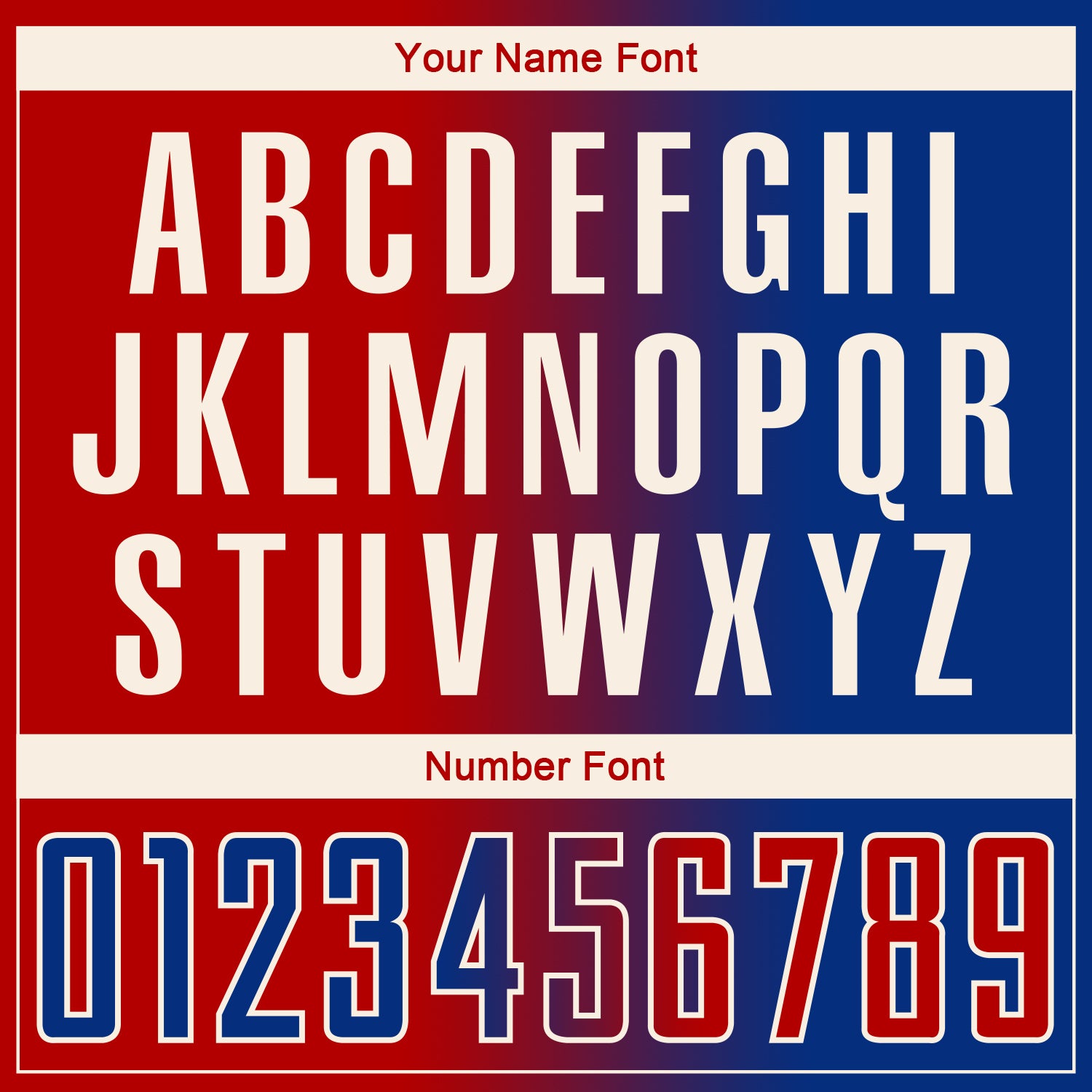 Custom Royal Red-Cream Sublimation Gradient Fashion Soccer Uniform Jersey