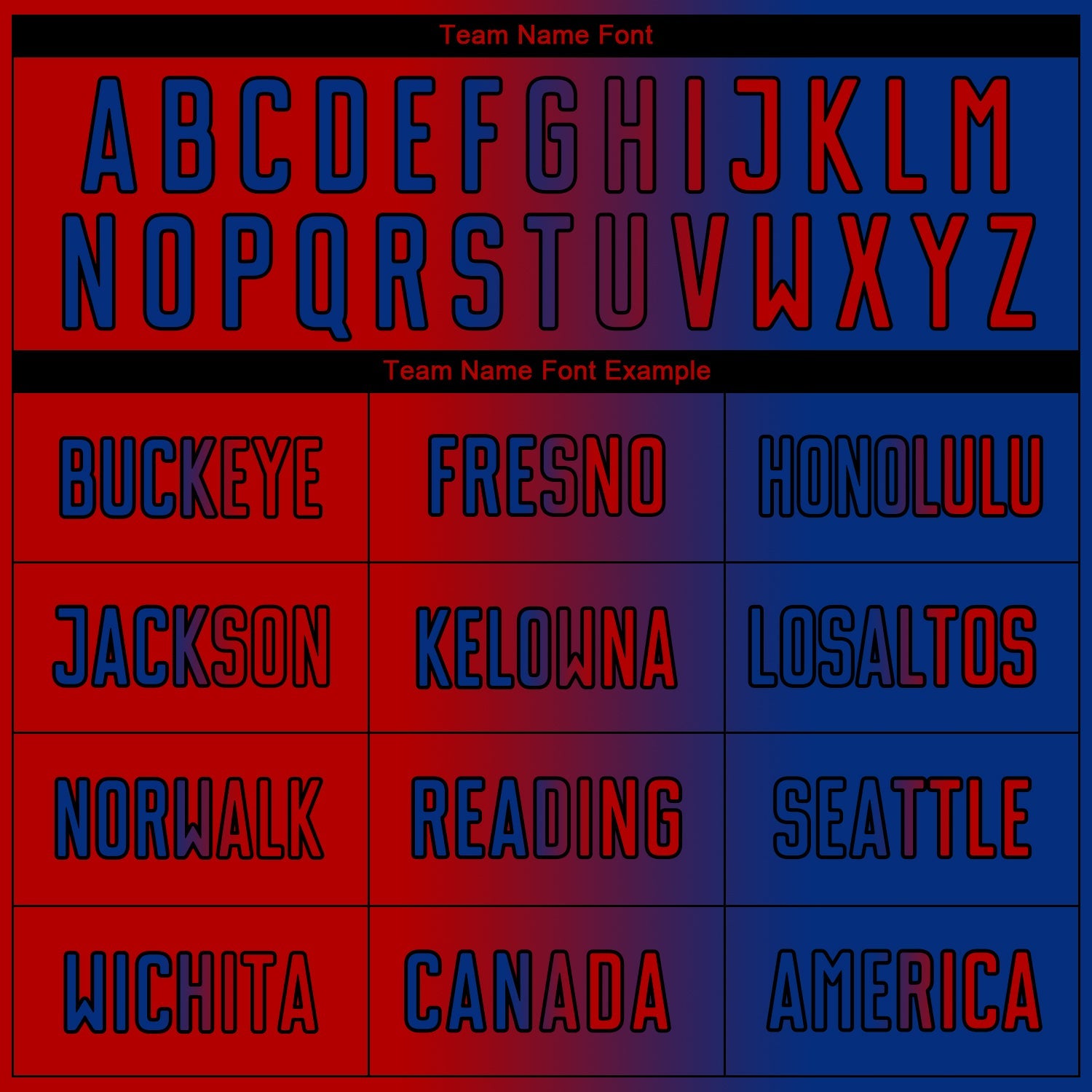 Custom Royal Red-Black Sublimation Gradient Fashion Soccer Uniform Jersey