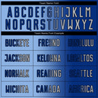 Custom Royal Gray-Black Sublimation Gradient Fashion Soccer Uniform Jersey