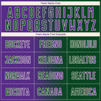 Custom Green Purple-Cream Sublimation Gradient Fashion Soccer Uniform Jersey