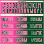 Custom Green Pink-Cream Sublimation Gradient Fashion Soccer Uniform Jersey