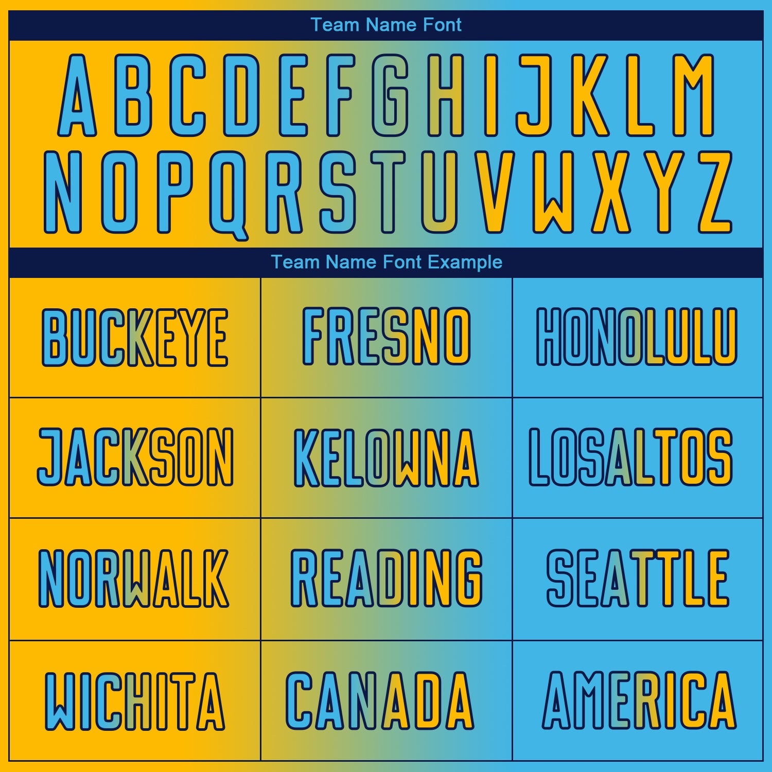 Custom Sky Blue Gold-Black Sublimation Gradient Fashion Soccer Uniform Jersey