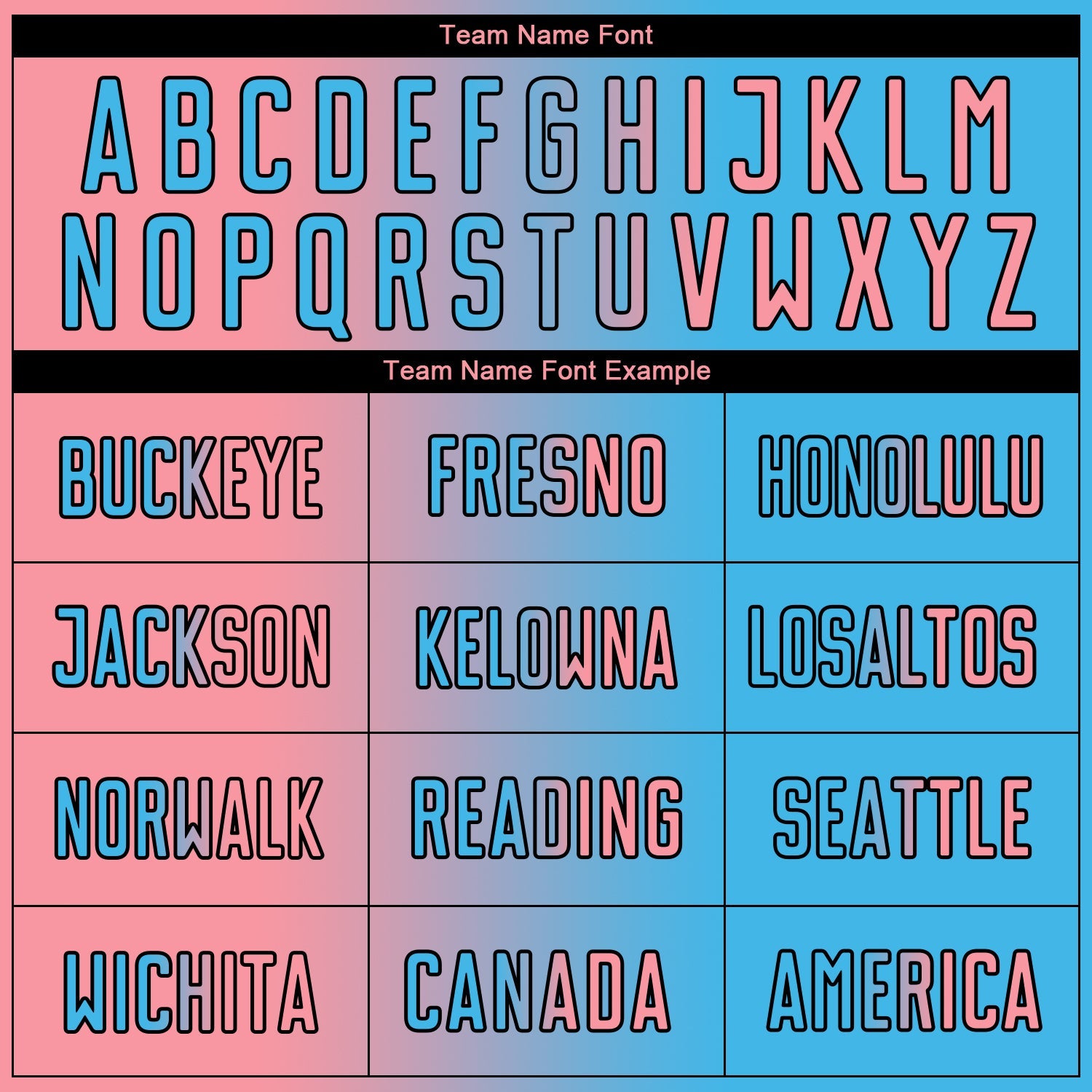 Custom Sky Blue Medium Pink-Black Sublimation Gradient Fashion Soccer Uniform Jersey