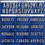 Custom Royal White-Black Stripe Line Sublimation Soccer Uniform Jersey