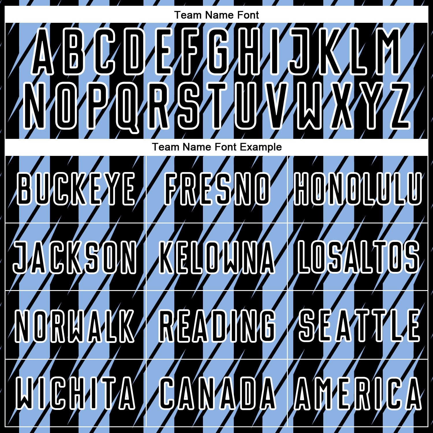 Custom Black Light Blue-White Stripe Line Sublimation Soccer Uniform Jersey