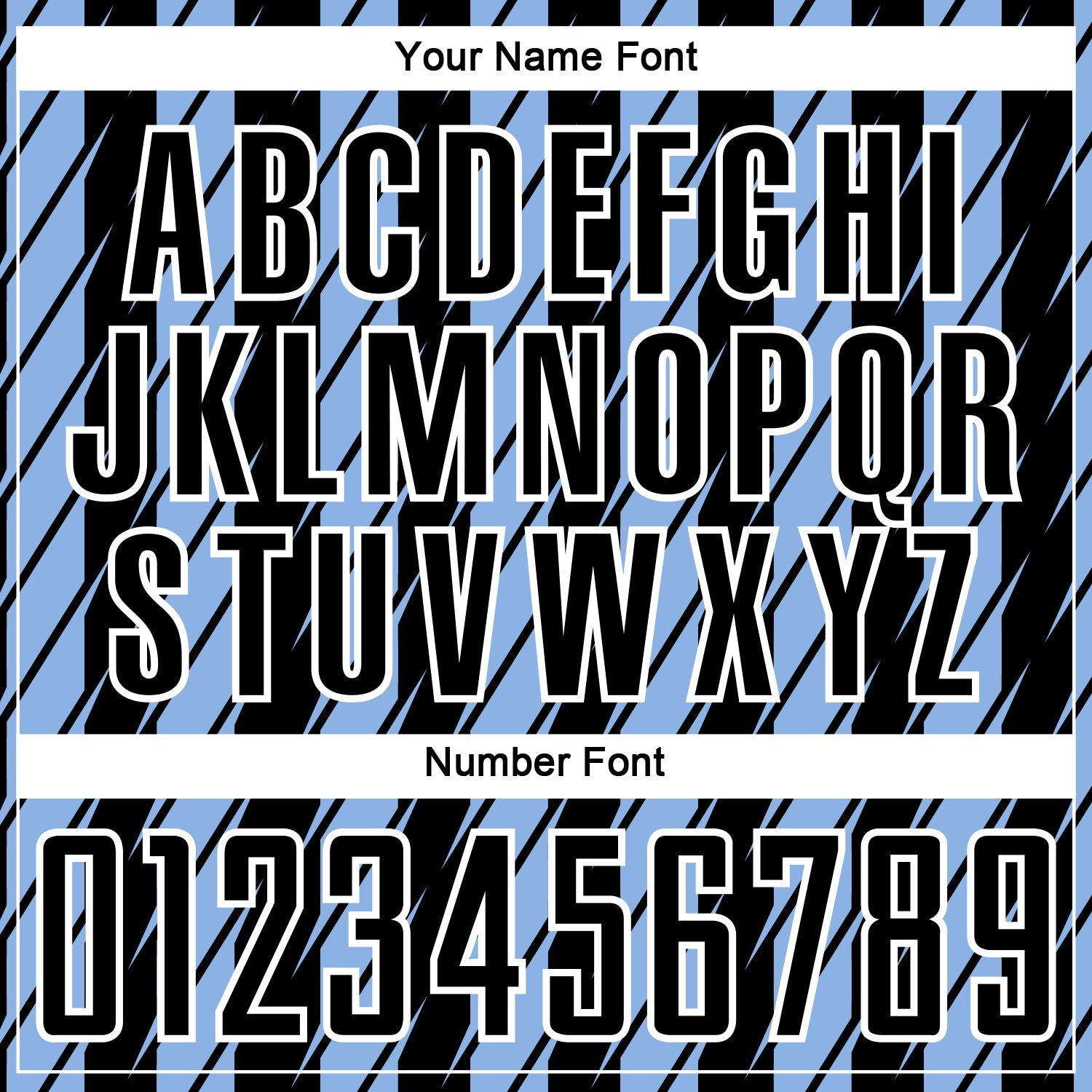 Custom Black Light Blue-White Stripe Line Sublimation Soccer Uniform Jersey