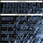 Custom Black Light Blue Splash Sublimation Soccer Uniform Jersey