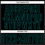 Custom Black Teal Splash Sublimation Soccer Uniform Jersey