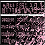 Custom Black Light Pink Splash Sublimation Soccer Uniform Jersey