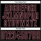 Custom Black Medium Pink Splash Sublimation Soccer Uniform Jersey