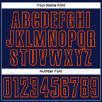 Custom Navy Orange Splash Sublimation Soccer Uniform Jersey