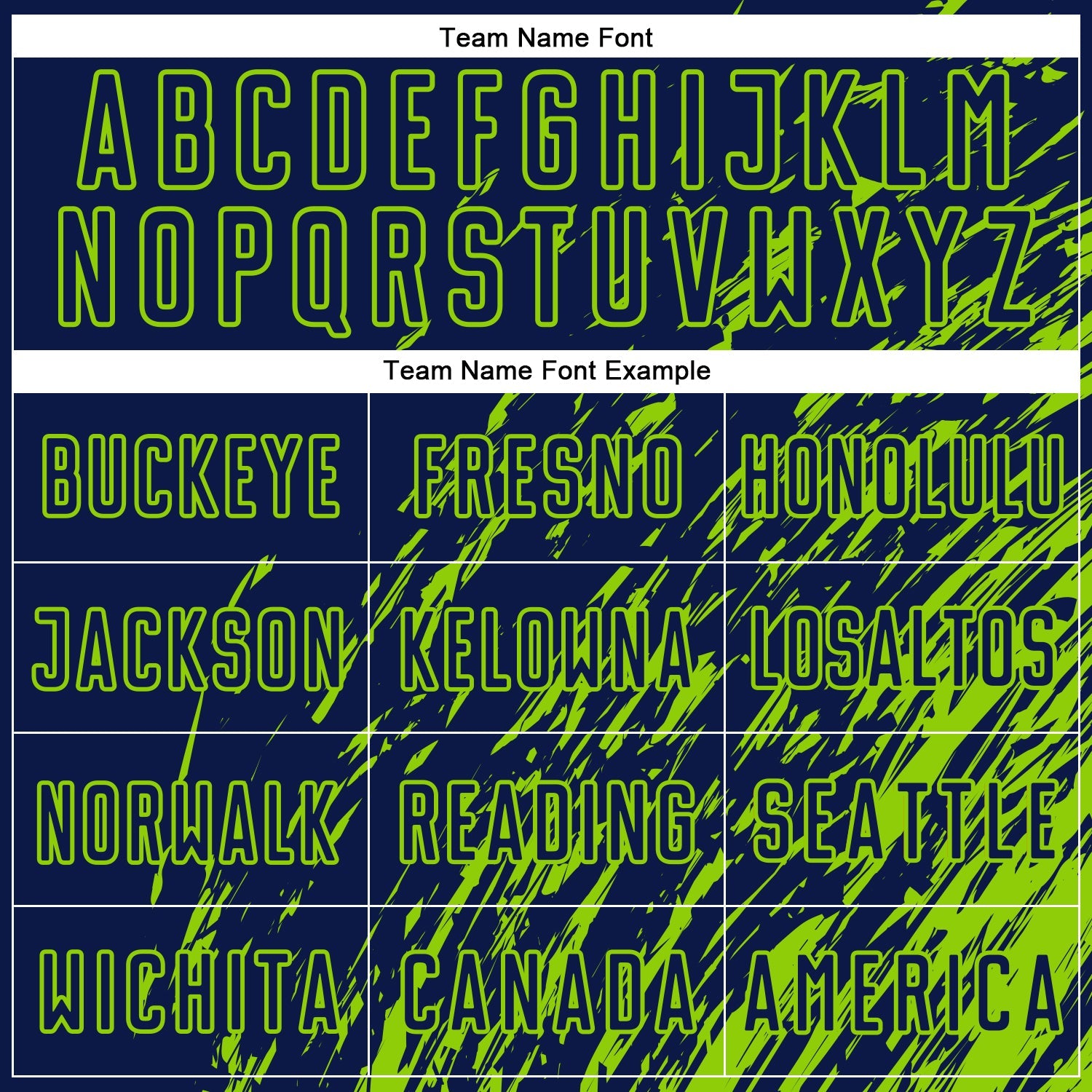 Custom Navy Neon Green Splash Sublimation Soccer Uniform Jersey