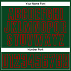 Custom Green Red Splash Sublimation Soccer Uniform Jersey