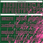 Custom Green Pink Splash Sublimation Soccer Uniform Jersey