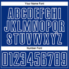 Custom Royal White Splash Sublimation Soccer Uniform Jersey