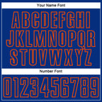 Custom Royal Orange Splash Sublimation Soccer Uniform Jersey