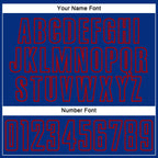 Custom Royal Red Splash Sublimation Soccer Uniform Jersey