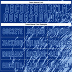 Custom Royal Light Blue Splash Sublimation Soccer Uniform Jersey