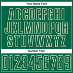 Custom Kelly Green Cream Splash Sublimation Soccer Uniform Jersey