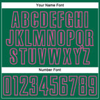 Custom Kelly Green Pink Splash Sublimation Soccer Uniform Jersey