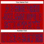 Custom Red Royal Splash Sublimation Soccer Uniform Jersey