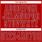 Custom Red Gray Splash Sublimation Soccer Uniform Jersey