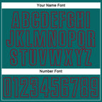 Custom Teal Crimson Splash Sublimation Soccer Uniform Jersey